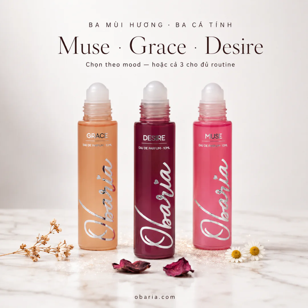 Obaria Muse Grace Desire, ba mùi hương ba cá tính
